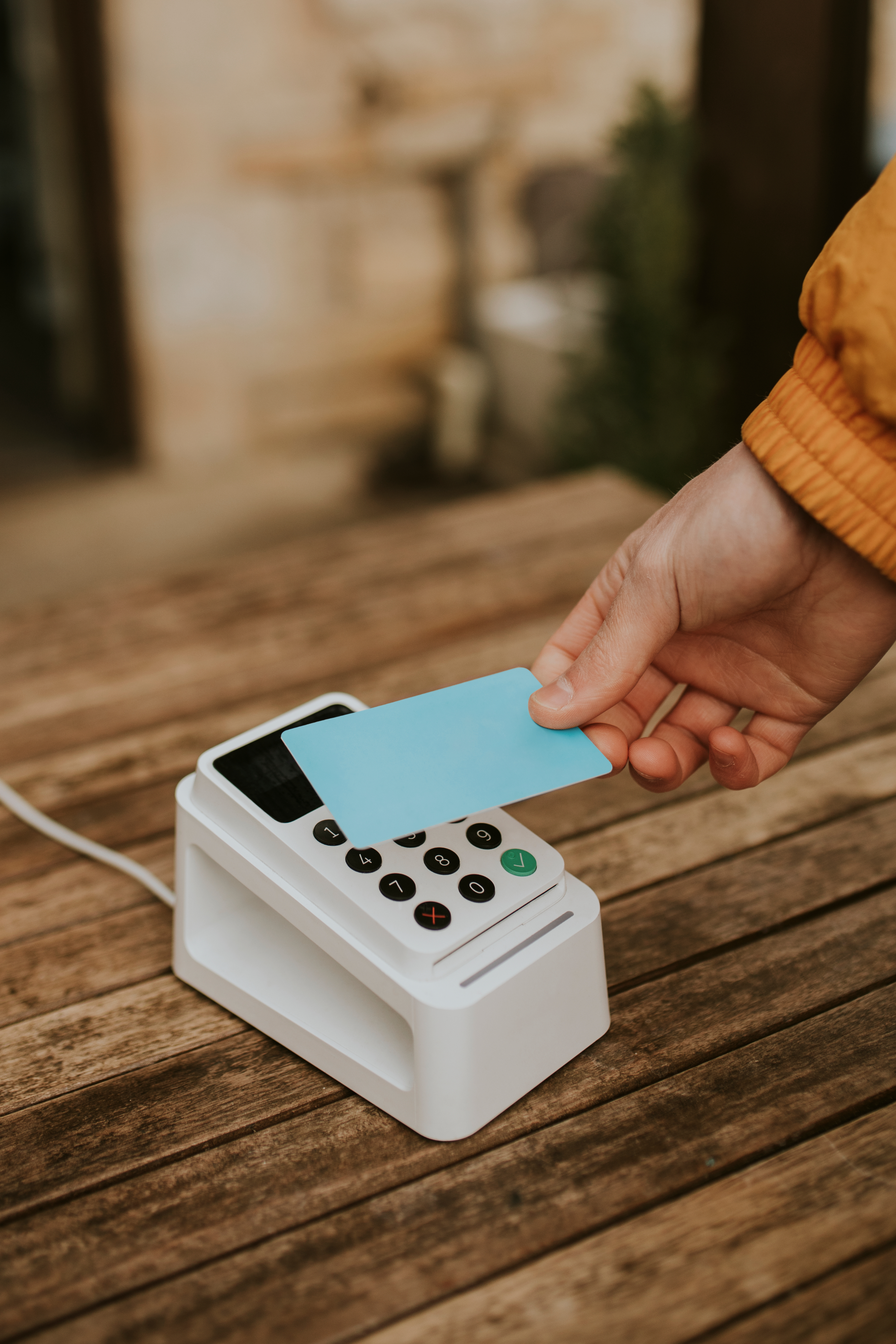 Credit card payment terminal